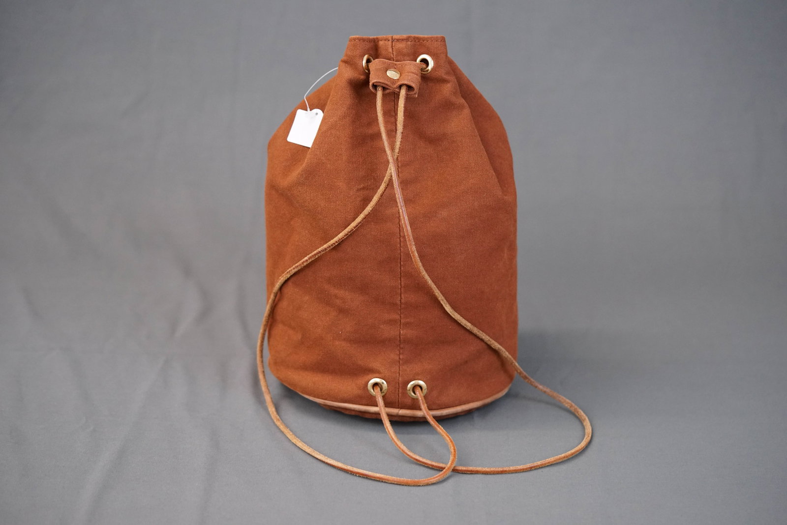 HERMES POLOCHON MIMIR BROWN CANVAS SHOULDER BAG - 7