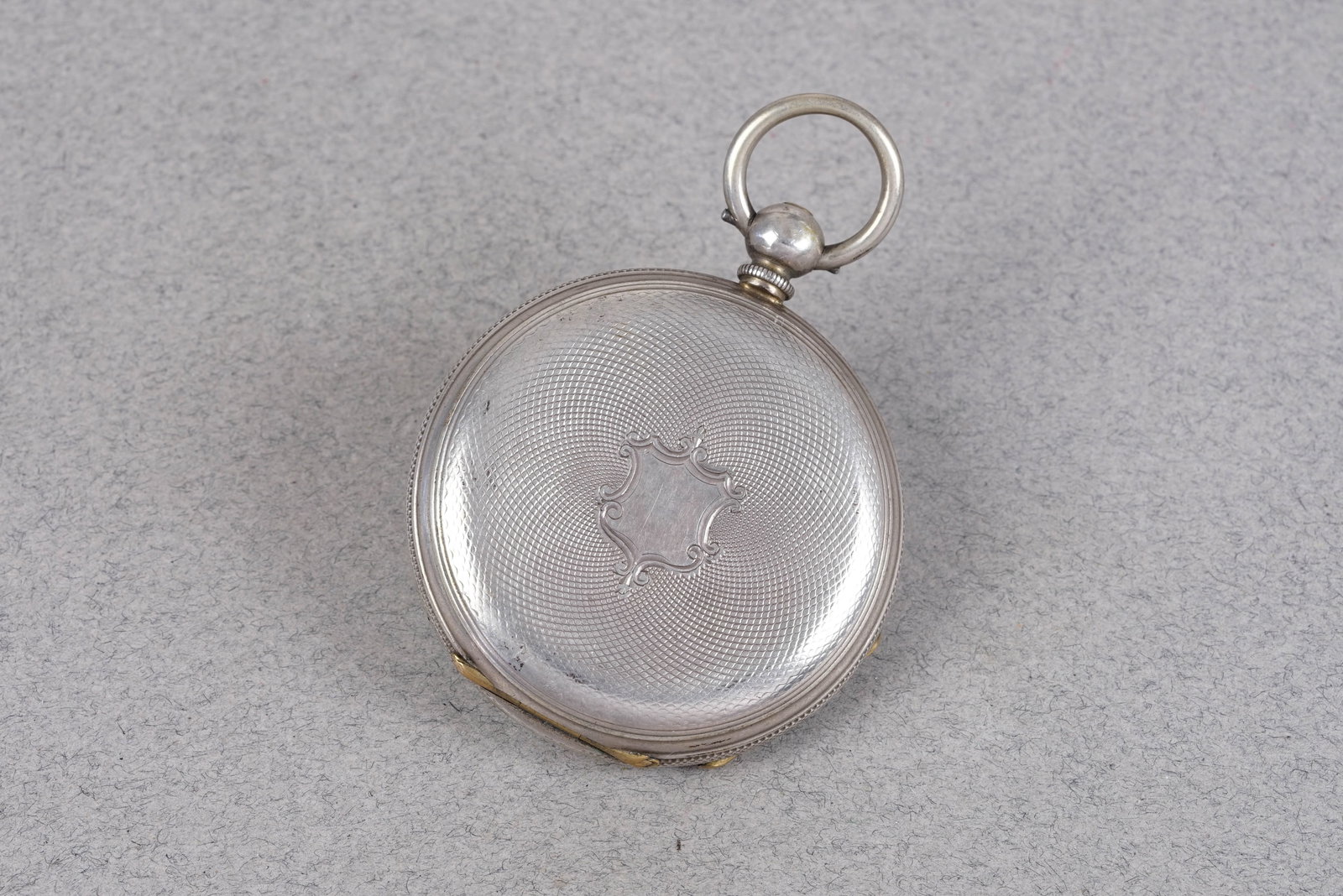 ANTIQUE SILVER OPEN FACE POCKET WATCH - 2