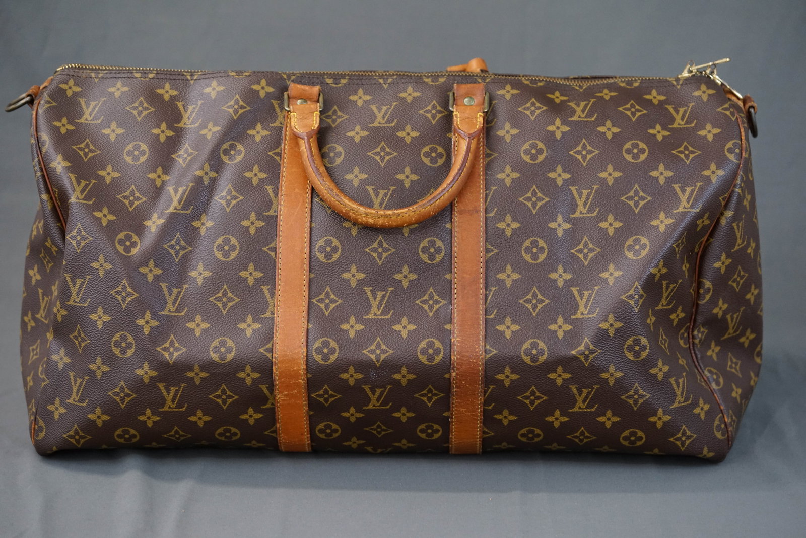 LOUIS VUITTON MONOGRAM 55 BOSTON BAG KEEPALL M41424 - 8