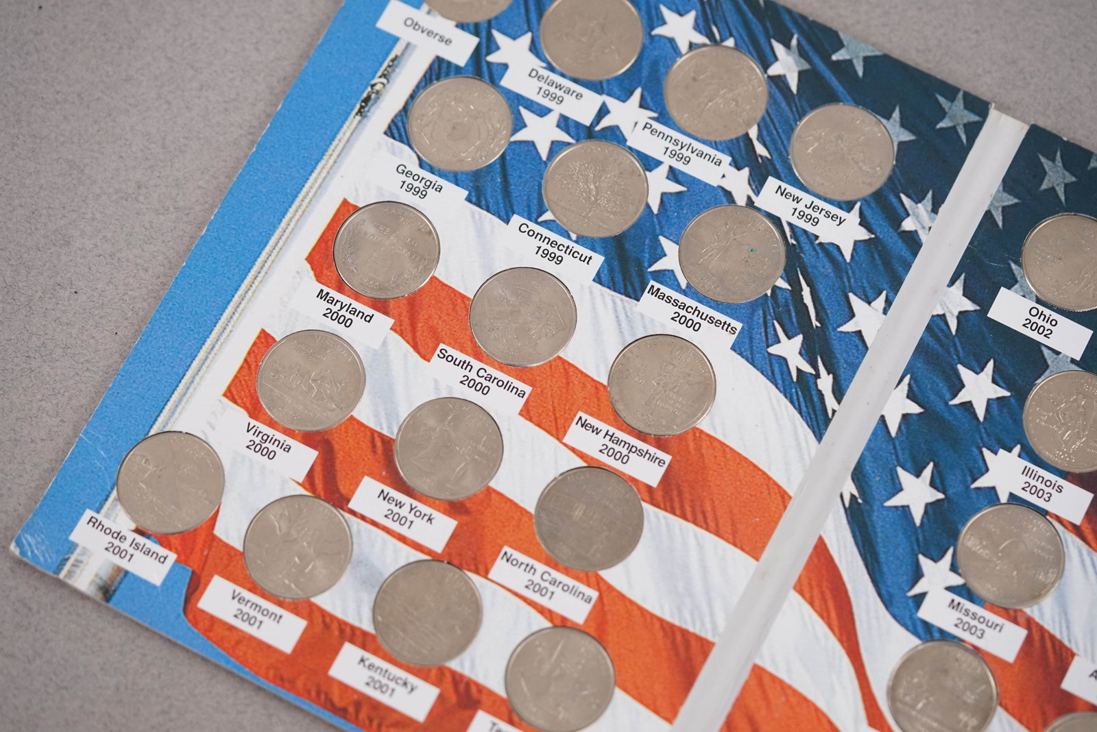 *TO BE SOLD WITHOUT RESERVE* COMMEMORATIVE QUARTERS OF THE UNITED STATES 1999-2008 ALBUM - 2