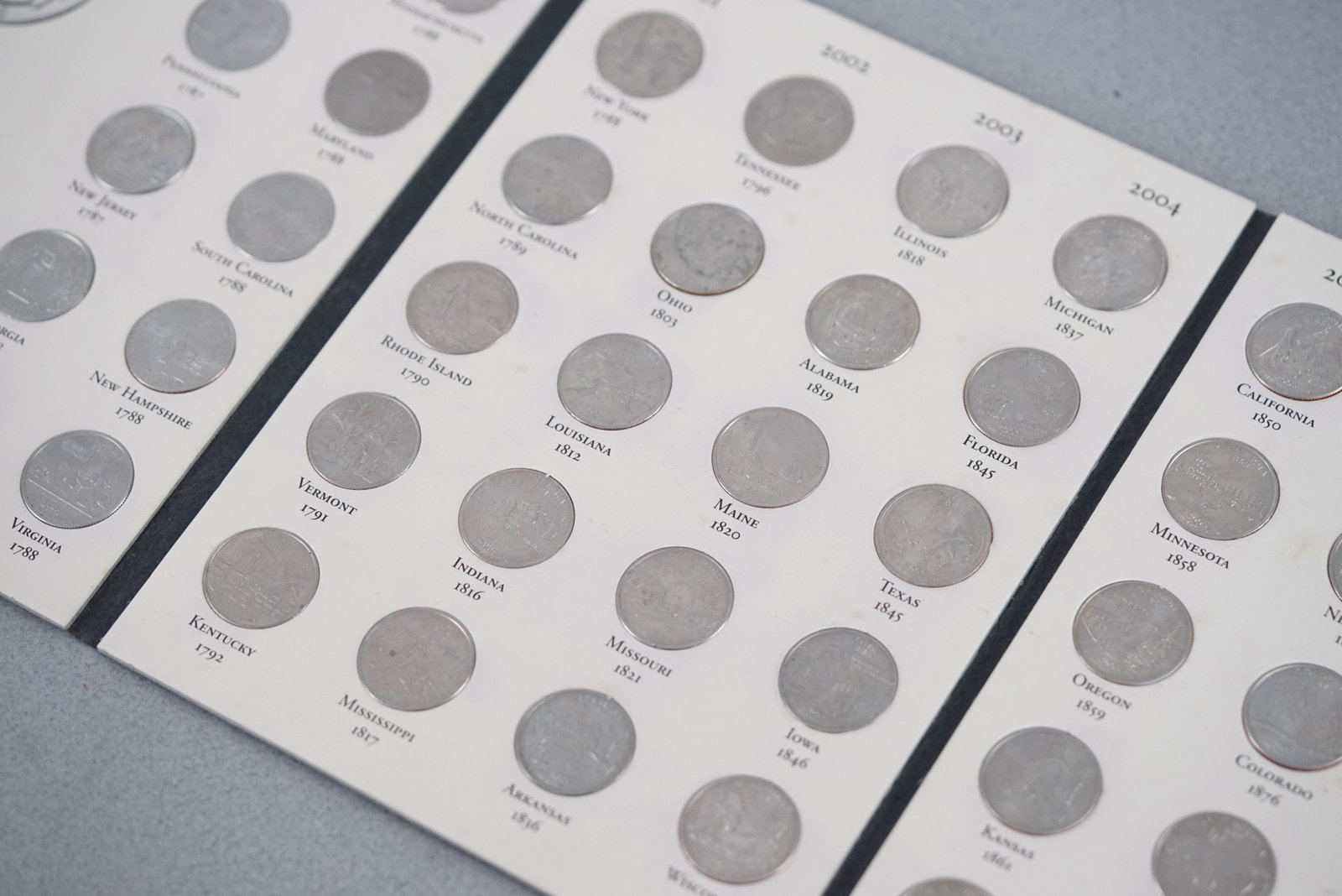 *TO BE SOLD WITHOUT RESERVE* FIFTY STATES COMMEMORATIVE QUARTERS 1999-2008 (1 of 5)