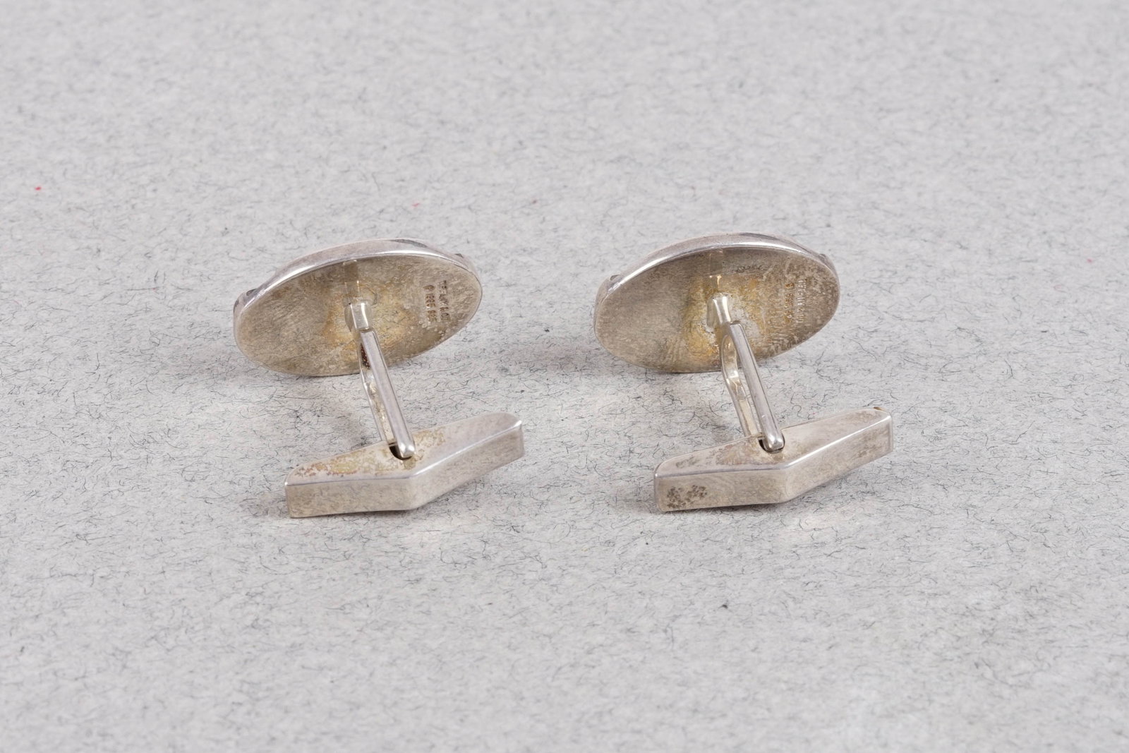 TIFFANY & CO CUFFLINKS 925 STERLING SILVER - 3