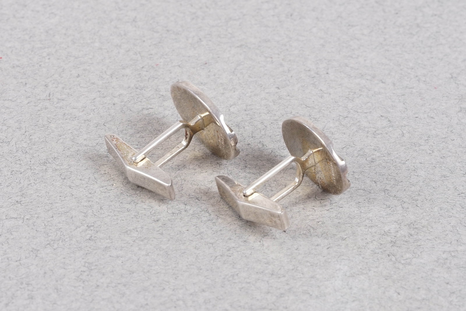 TIFFANY & CO CUFFLINKS 925 STERLING SILVER - 4