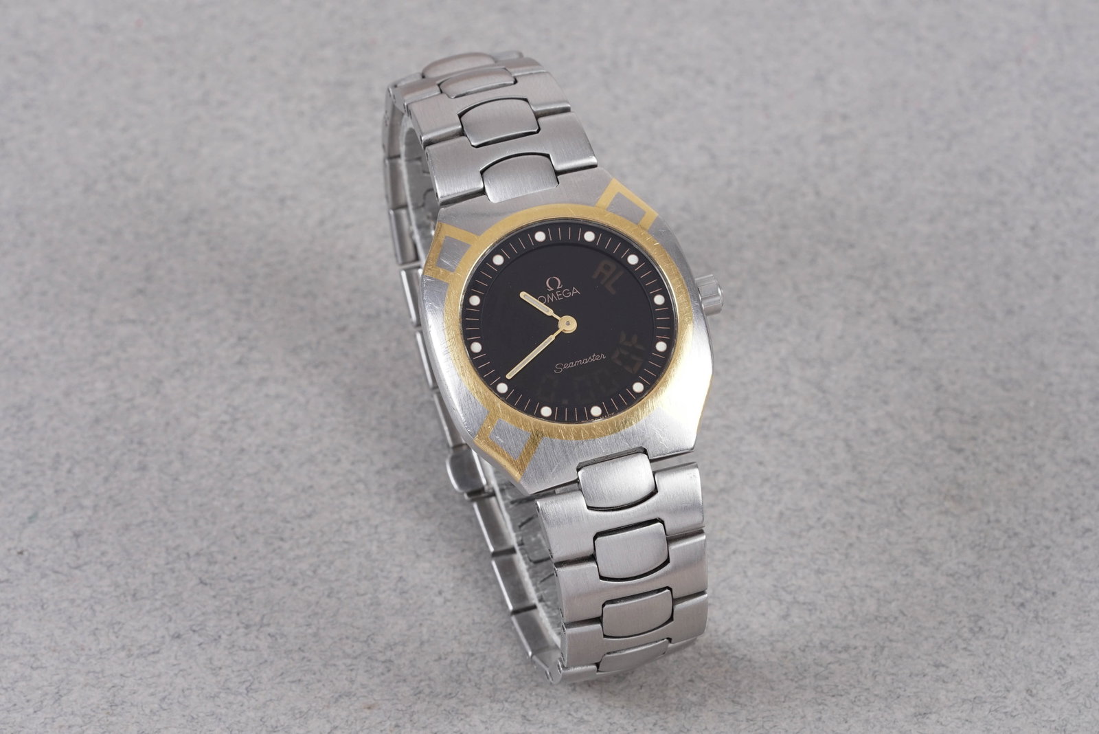OMEGA SEAMASTER TWO TONE DIGITAL WRISTWATCH - 2