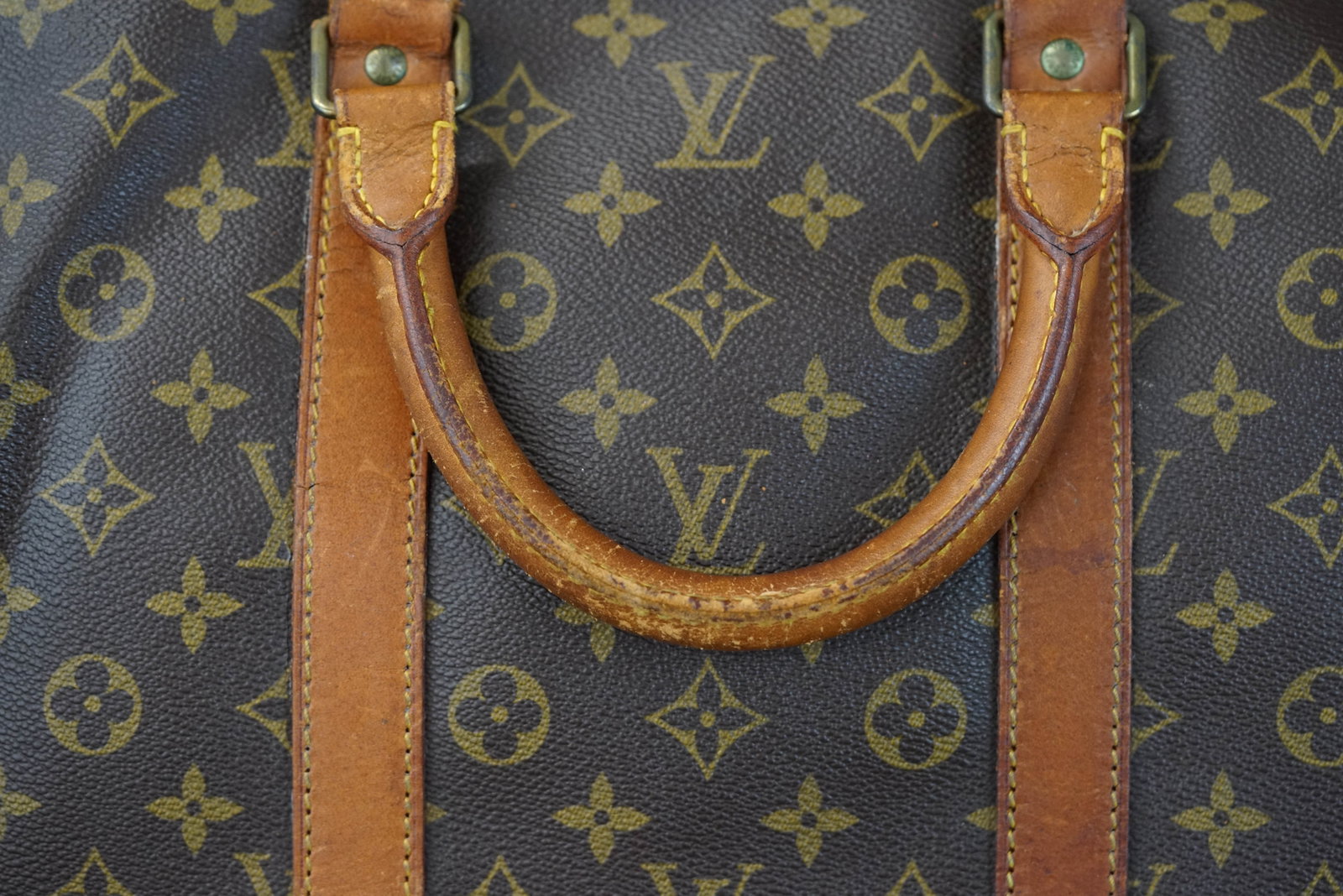 LOUIS VUITTON MONOGRAM 55 BOSTON BAG KEEPALL M41424 - 11