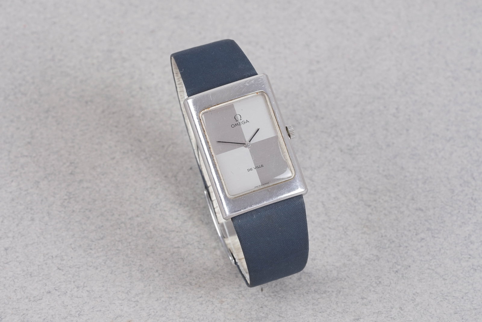 OMEGA DE VILLE TWO TONE TANK WRISTWATCH W/ BOX - 3