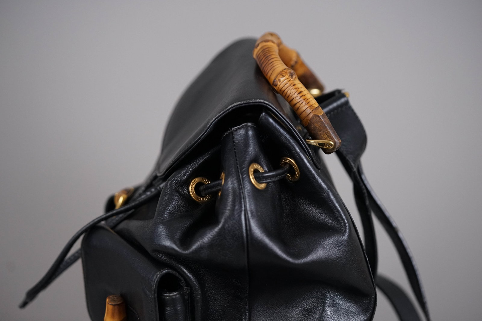 GUCCI BAMBOO BACKPACK LEATHER 0016 - 13