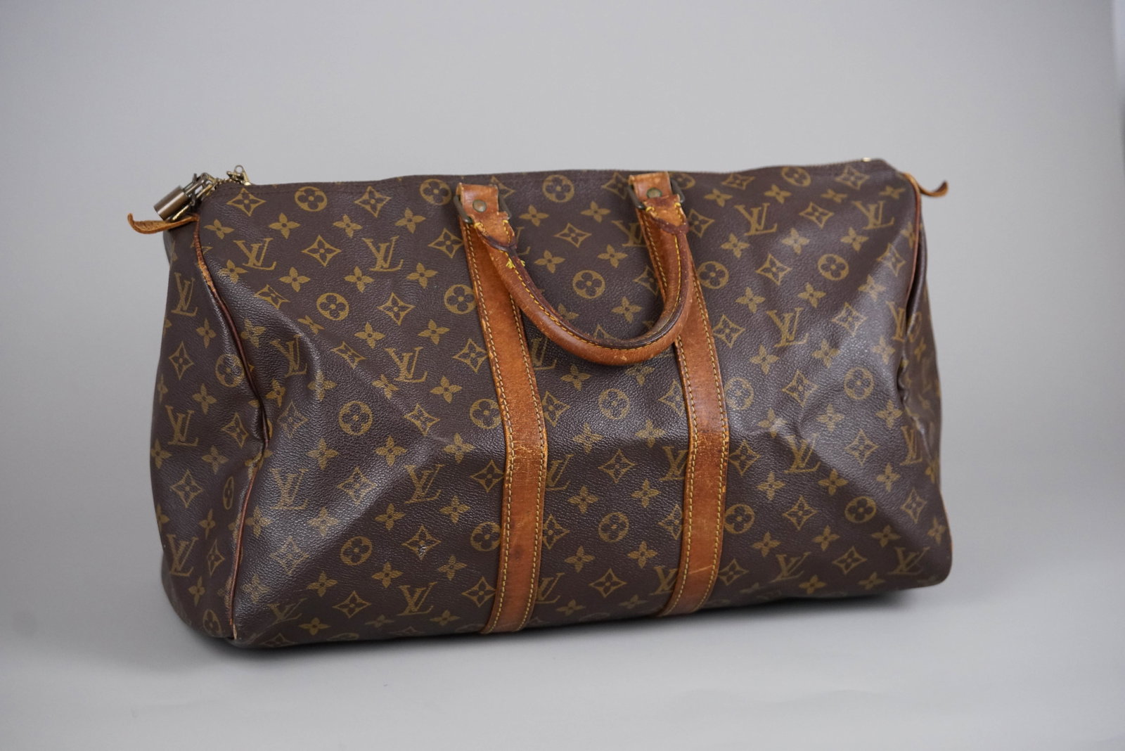 LOUIS VUITTON MONOGRAM HOLDALL 45 BOSTON BAG M41428 VI874 - 10