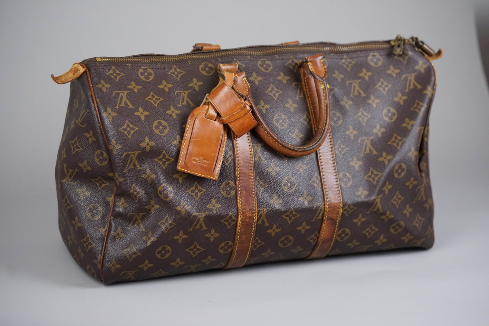 LOUIS VUITTON MONOGRAM HOLDALL 45 BOSTON BAG M41428 VI874 - 2