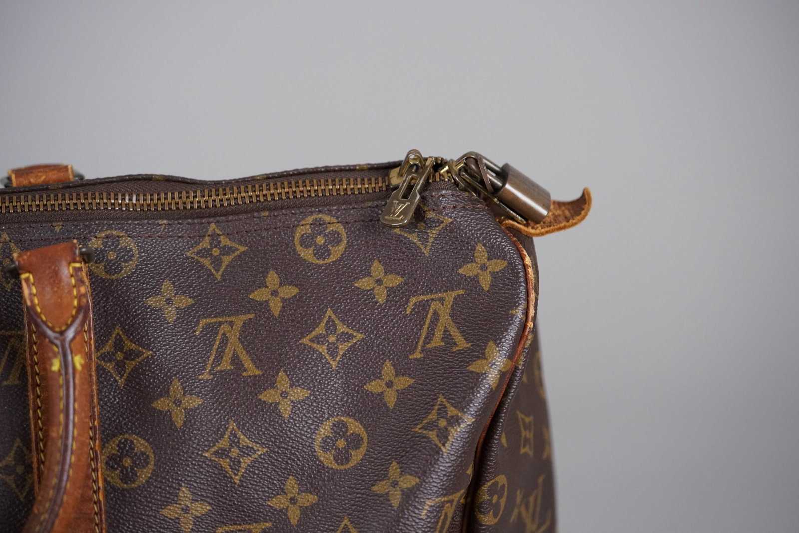 LOUIS VUITTON MONOGRAM HOLDALL 45 BOSTON BAG M41428 VI874 - 6
