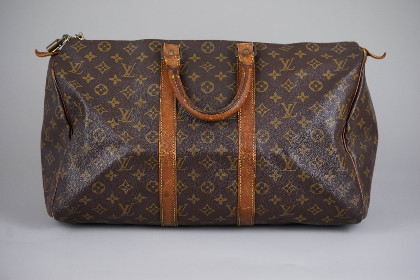 LOUIS VUITTON MONOGRAM HOLDALL 45 BOSTON BAG M41428 VI874 - 9