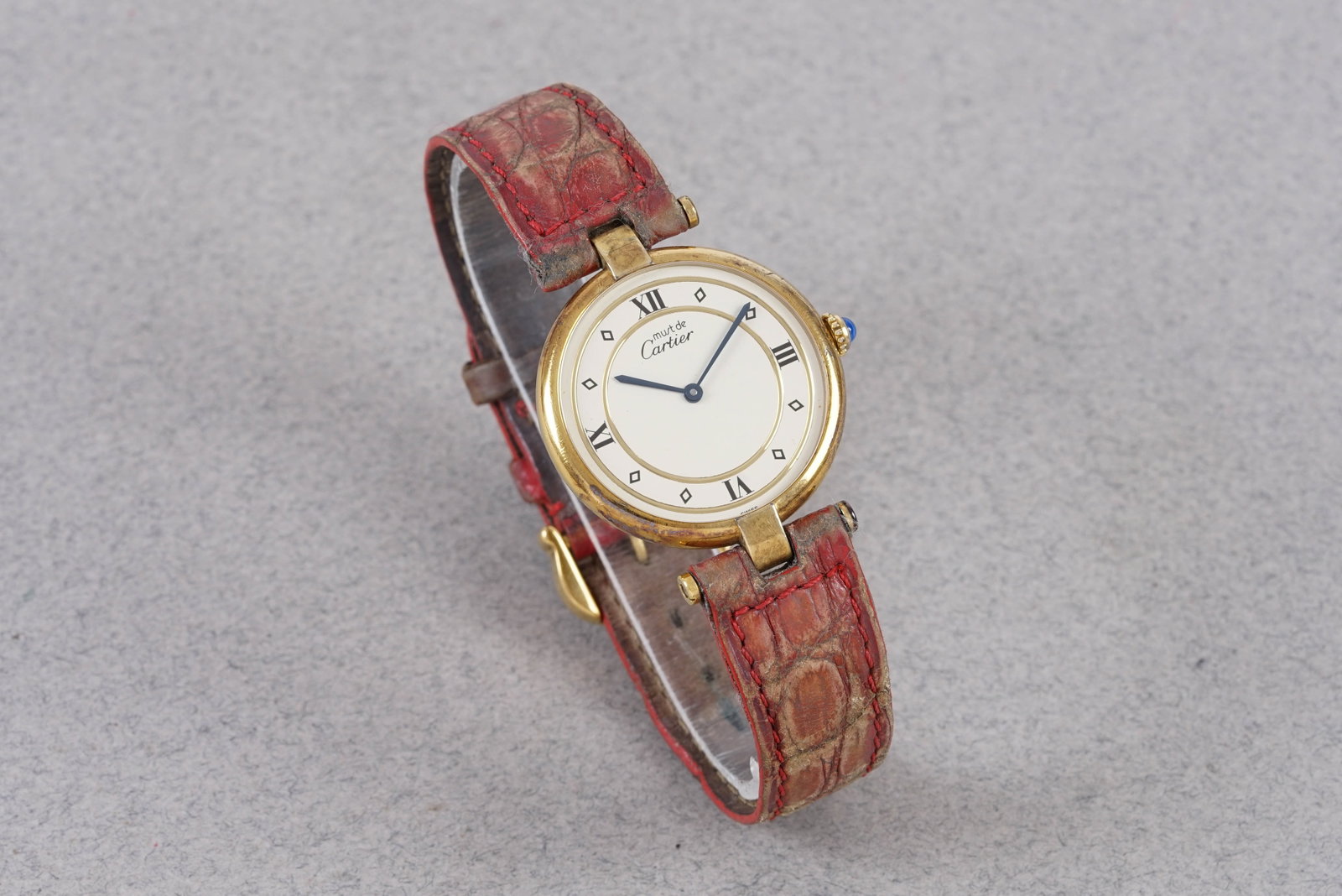 CARTIER VENDOME GOLD VERMEIL MUST W/ BOX & GUARANTEE PAPERS REF. 590003 - 3