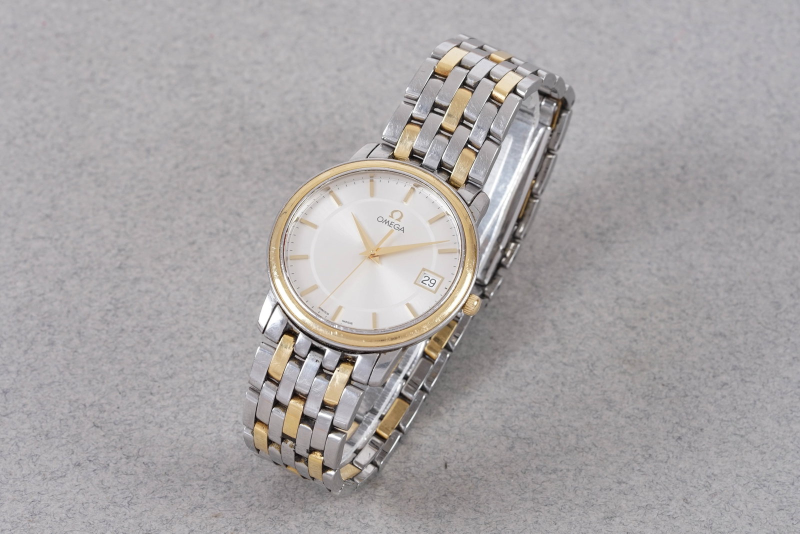 OMEGA DE VILLE PRESTIGE 18CT GOLD & STAINLESS STEEL W/ TRAVEL CASE REF. 196.1150 - 2