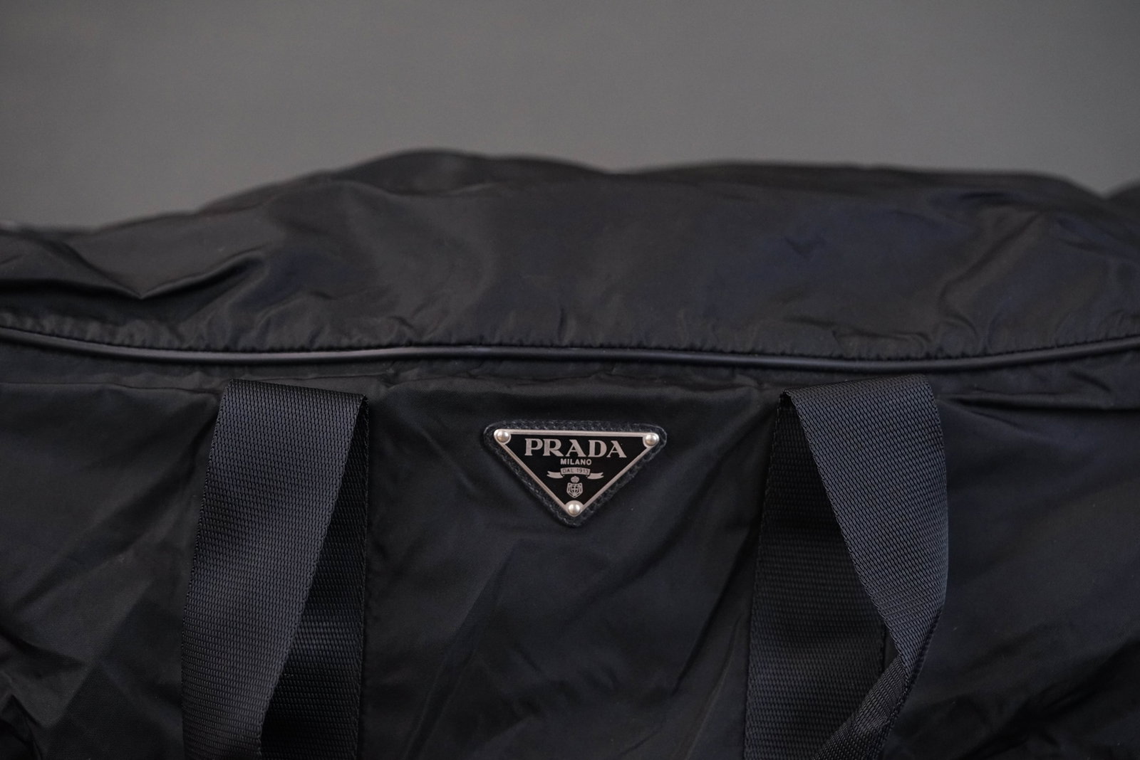 PRADA POCONO BOSTON BAG BLACK NYLON - 4