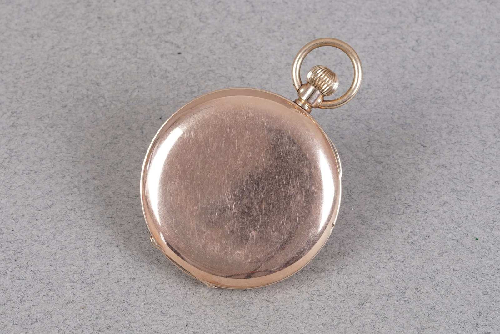 9CT GOLD HALF HUNTER POCKET WATCH - 2