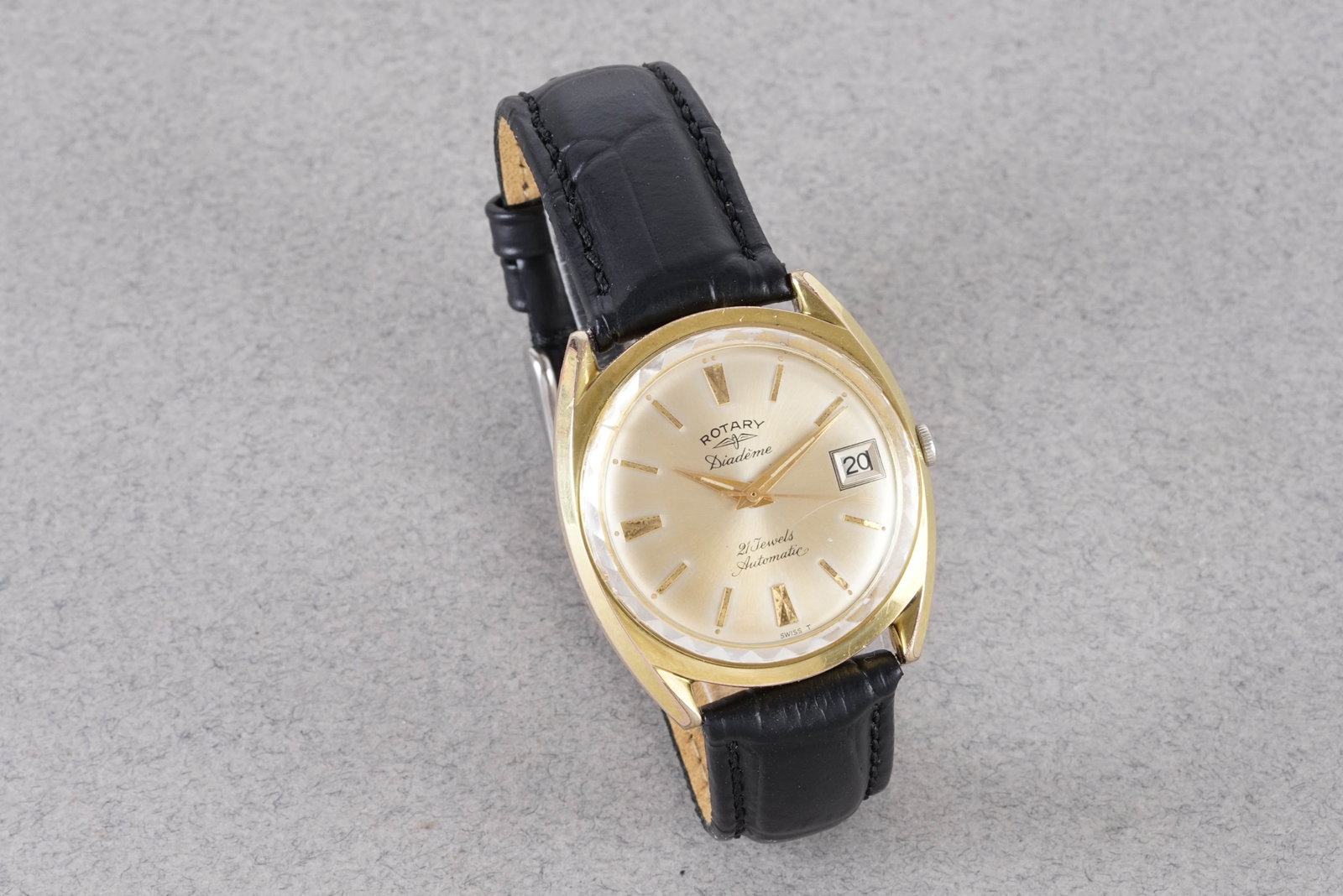ROTARY DIADEME AUTOMATIC DATE GOLD PLATED WRISTWATCH - 2