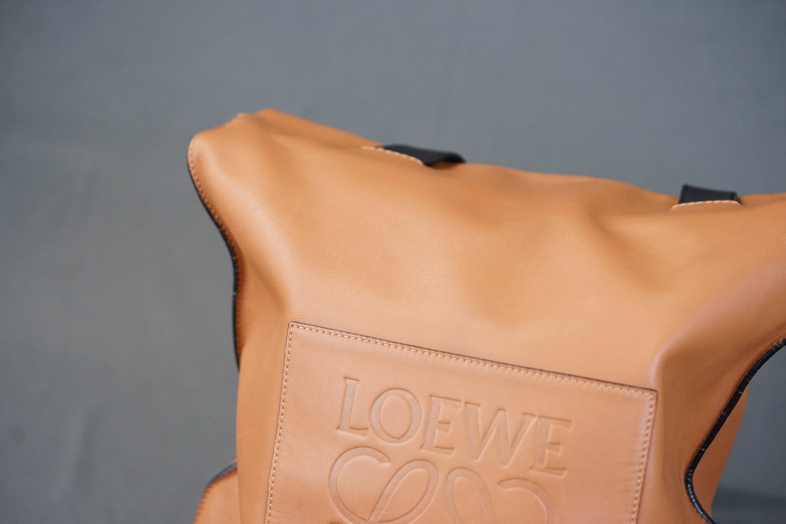 LOEWE ANAGRAM BROWN LEATHER TOTE BAG 261504 - 3