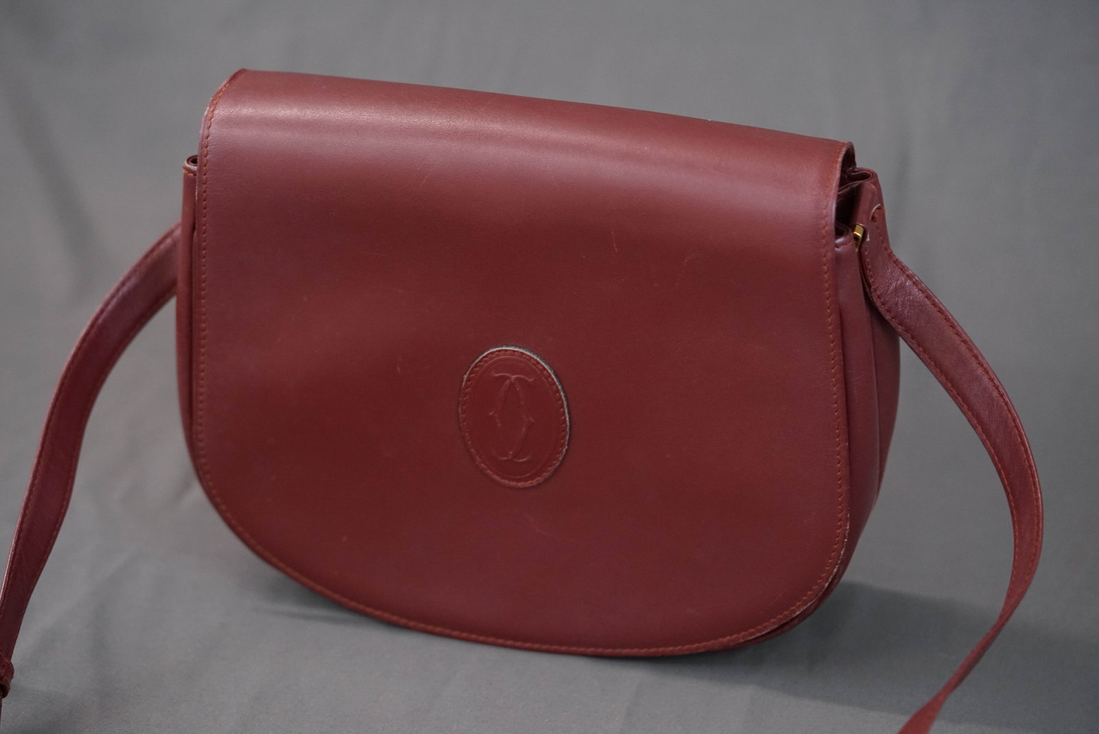 CARTIER RED LEATHER SHOULDER BAG - 4