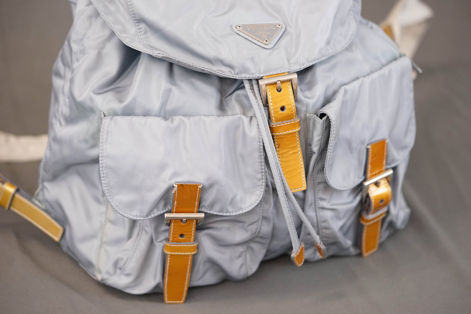 PRADA POCONO BLUE GALA NYLON BACKPACK - 4