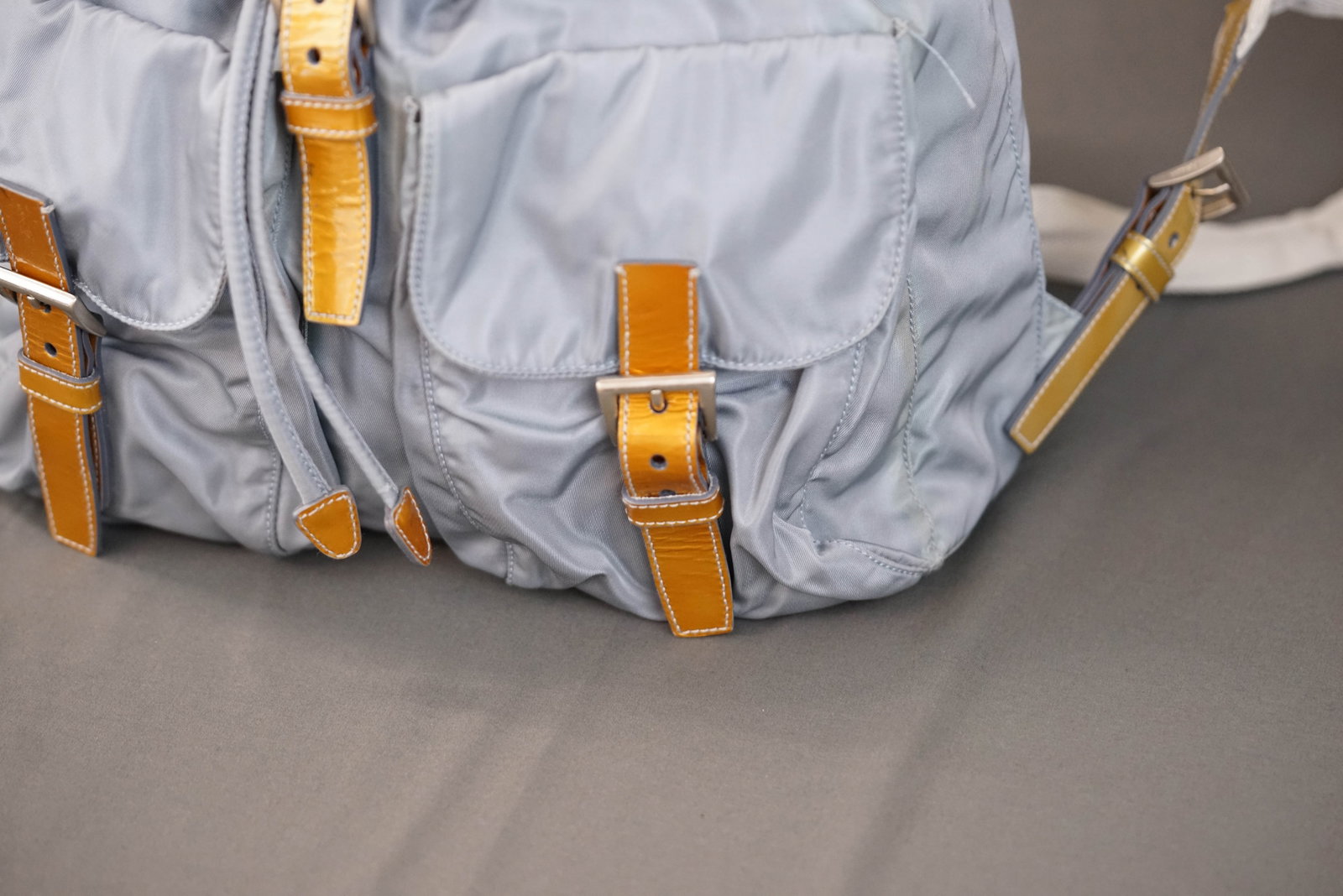 PRADA POCONO BLUE GALA NYLON BACKPACK - 5