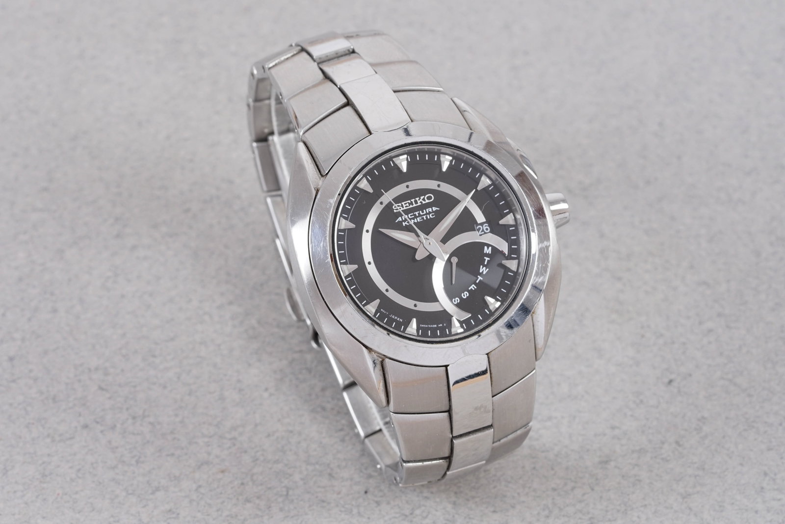 SEIKO ARCTURA KINETIC DATE W/ BOX & GUARANTEE PAPERS REF. 5M54-0AB0 - 3
