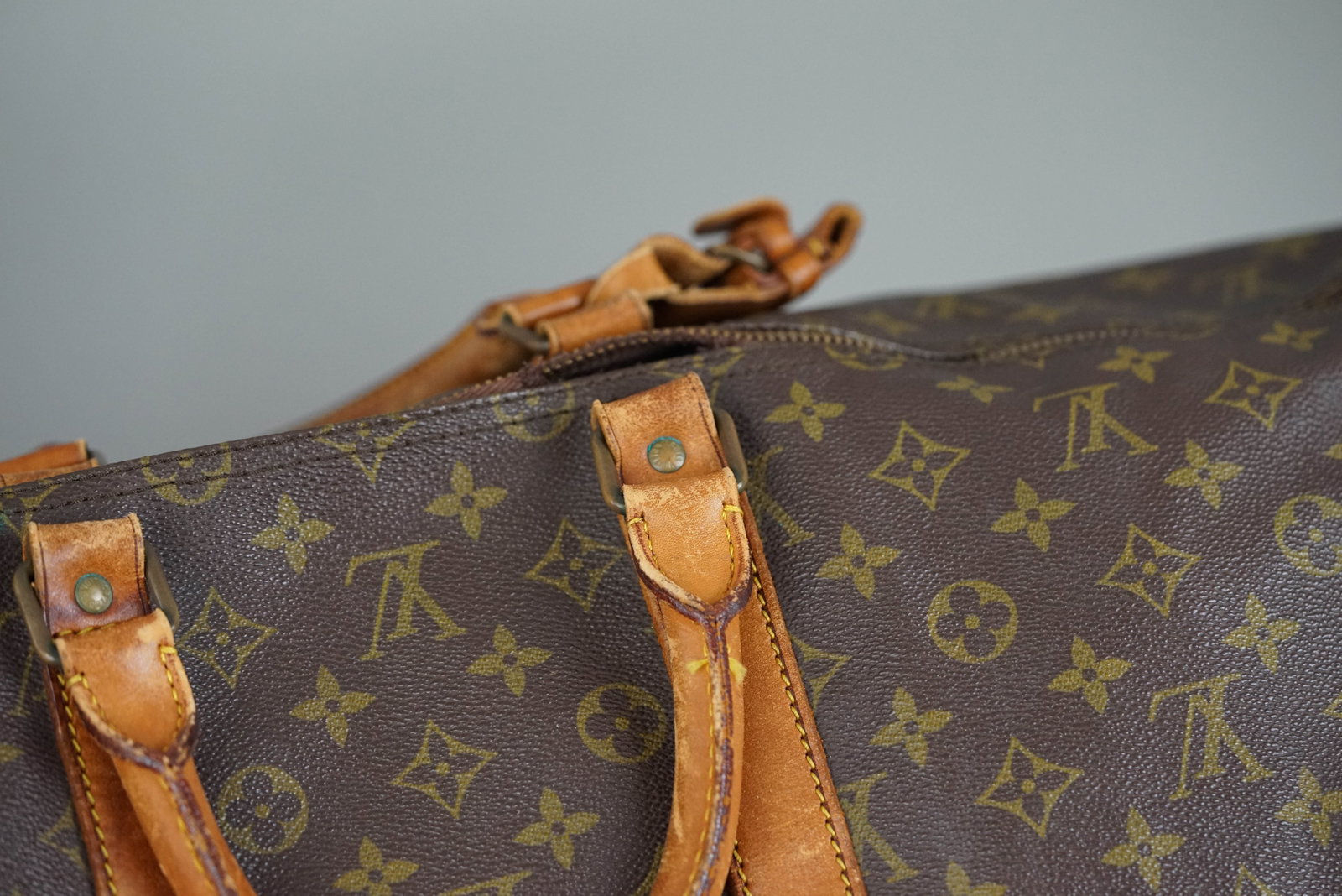 LOUIS VUITTON MONOGRAM KEEPALL 55 BOSTON BAG M41424 - 8