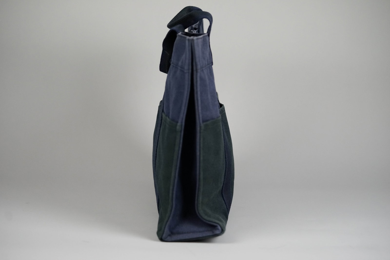 HERMES MM TOTE BAG CANVAS TWO-TONE - 5