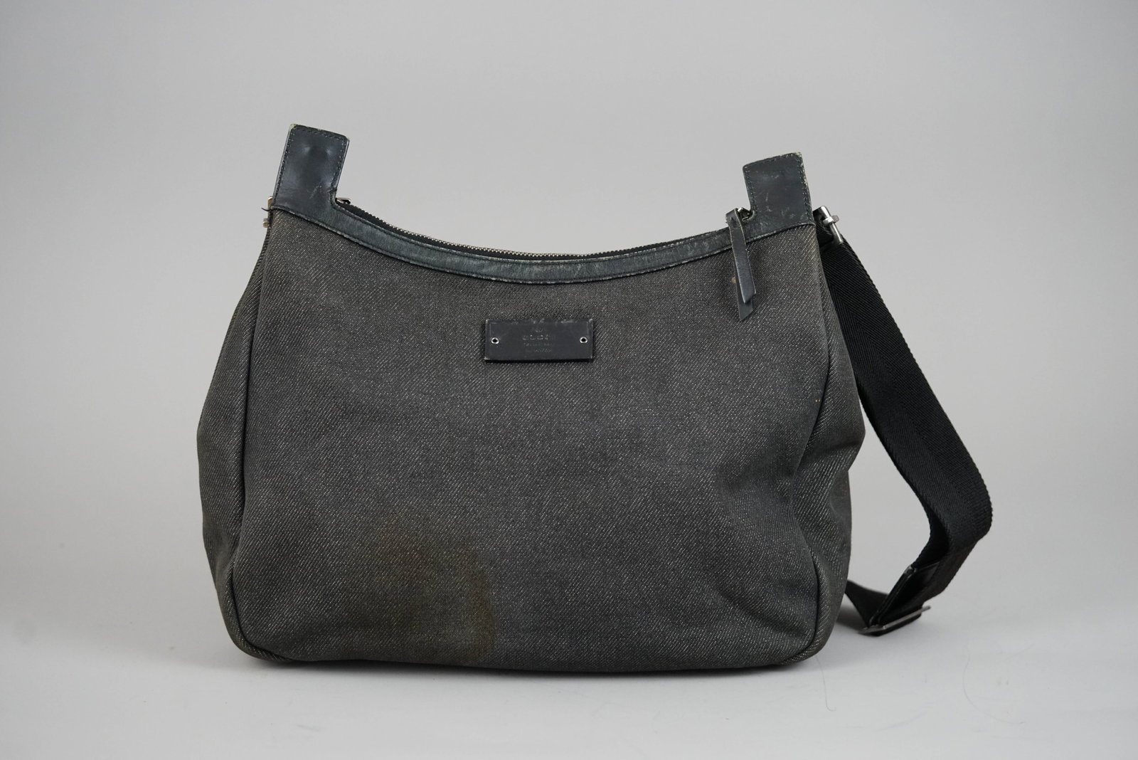 GUCCI SHOULDER BAG DENIM 002113 BLACK - 5