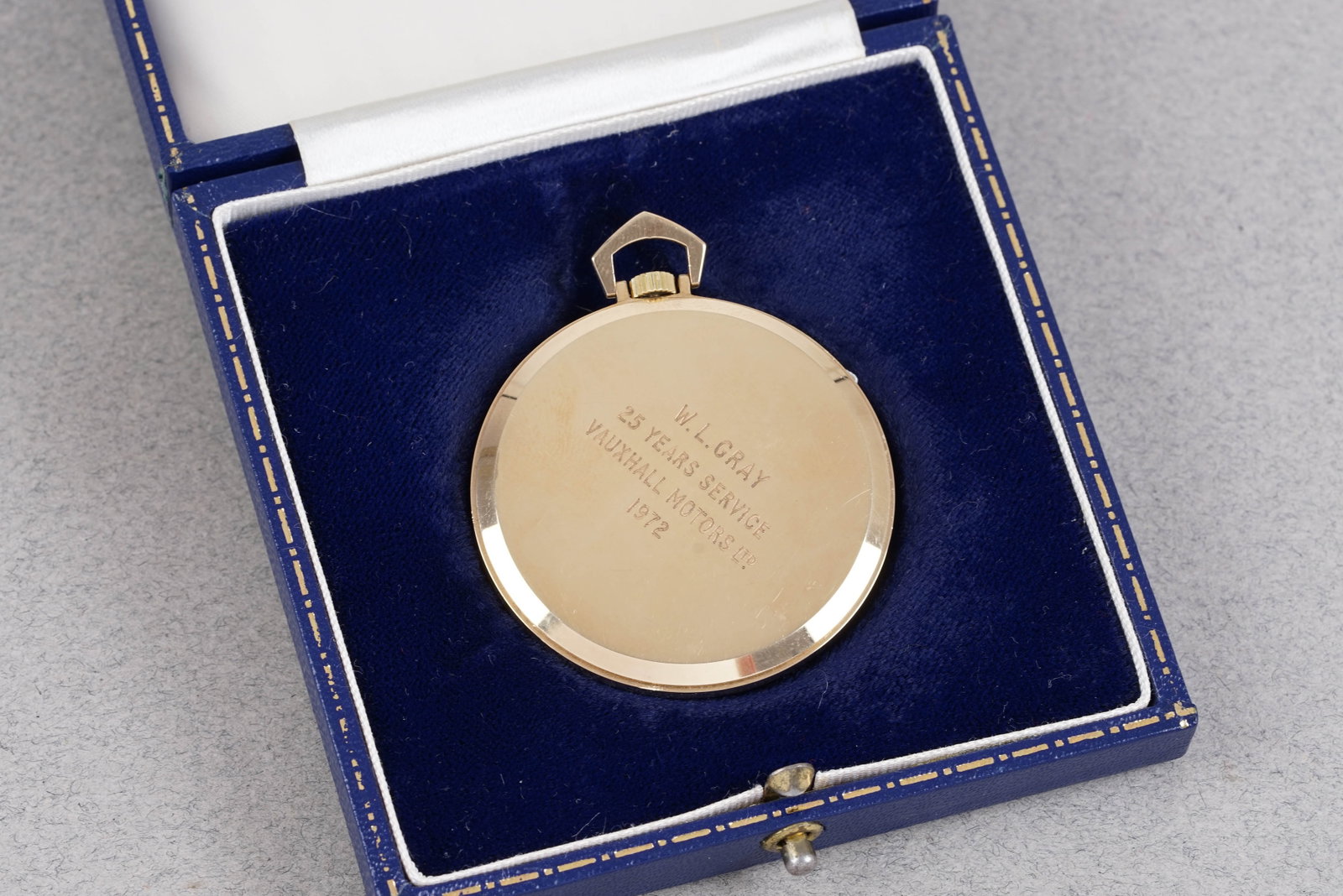GARRARD 9CT GOLD POCKET WATCH W/ BOX - 4