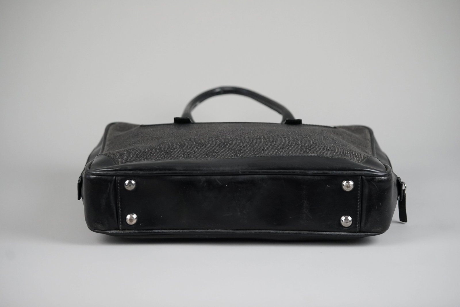 GUCCI GG CANVAS BRIEFCASE CANVAS LEATHER 212792 BLACK - 16