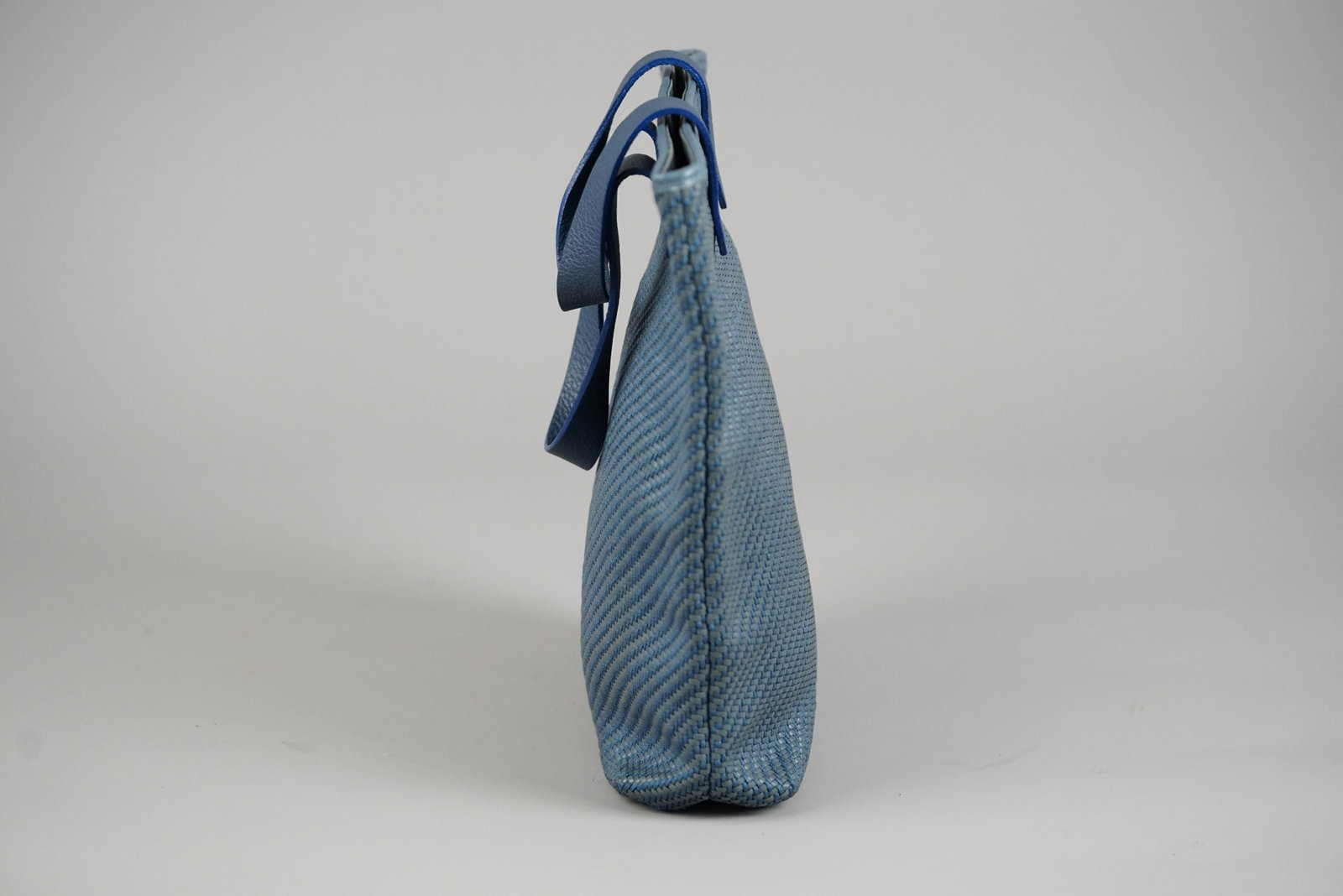 HERMES AMEDAVA DIAGO PM HANDBAG LEATHER POLYESTER BLUE - 4