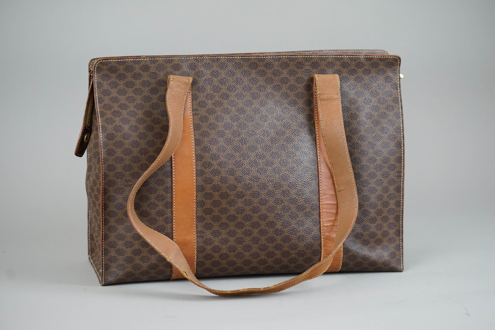 CELINE MACADAM TOTE BAG BROWN - 6