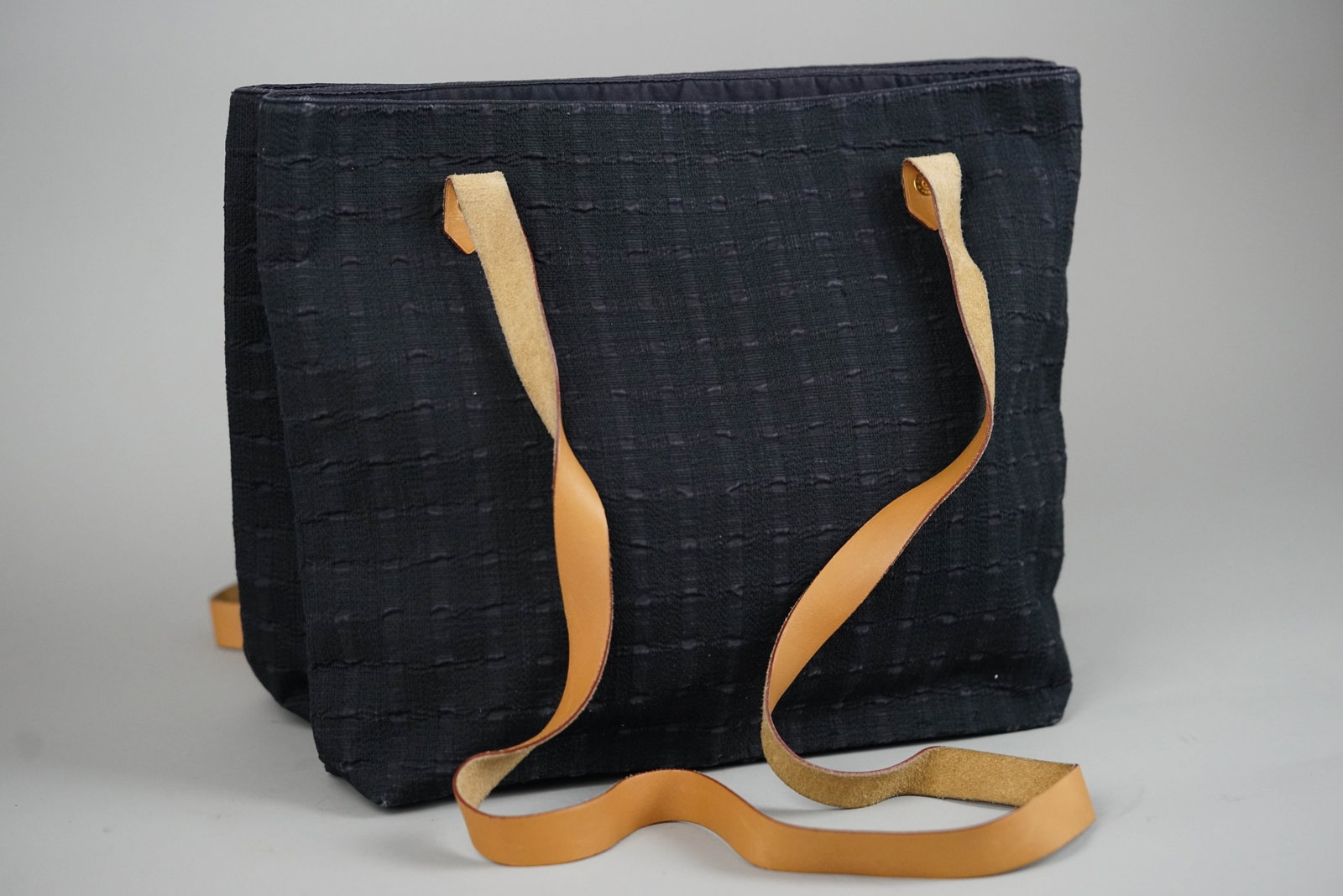 HERMES AMEDA BACA BADUPOCHE TOTE BAG CANVAS BLACK - 2