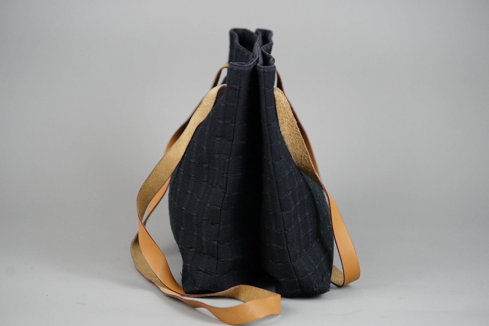 HERMES AMEDA BACA BADUPOCHE TOTE BAG CANVAS BLACK - 4