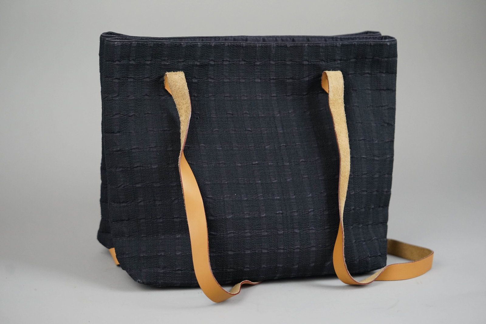 HERMES AMEDA BACA BADUPOCHE TOTE BAG CANVAS BLACK - 6