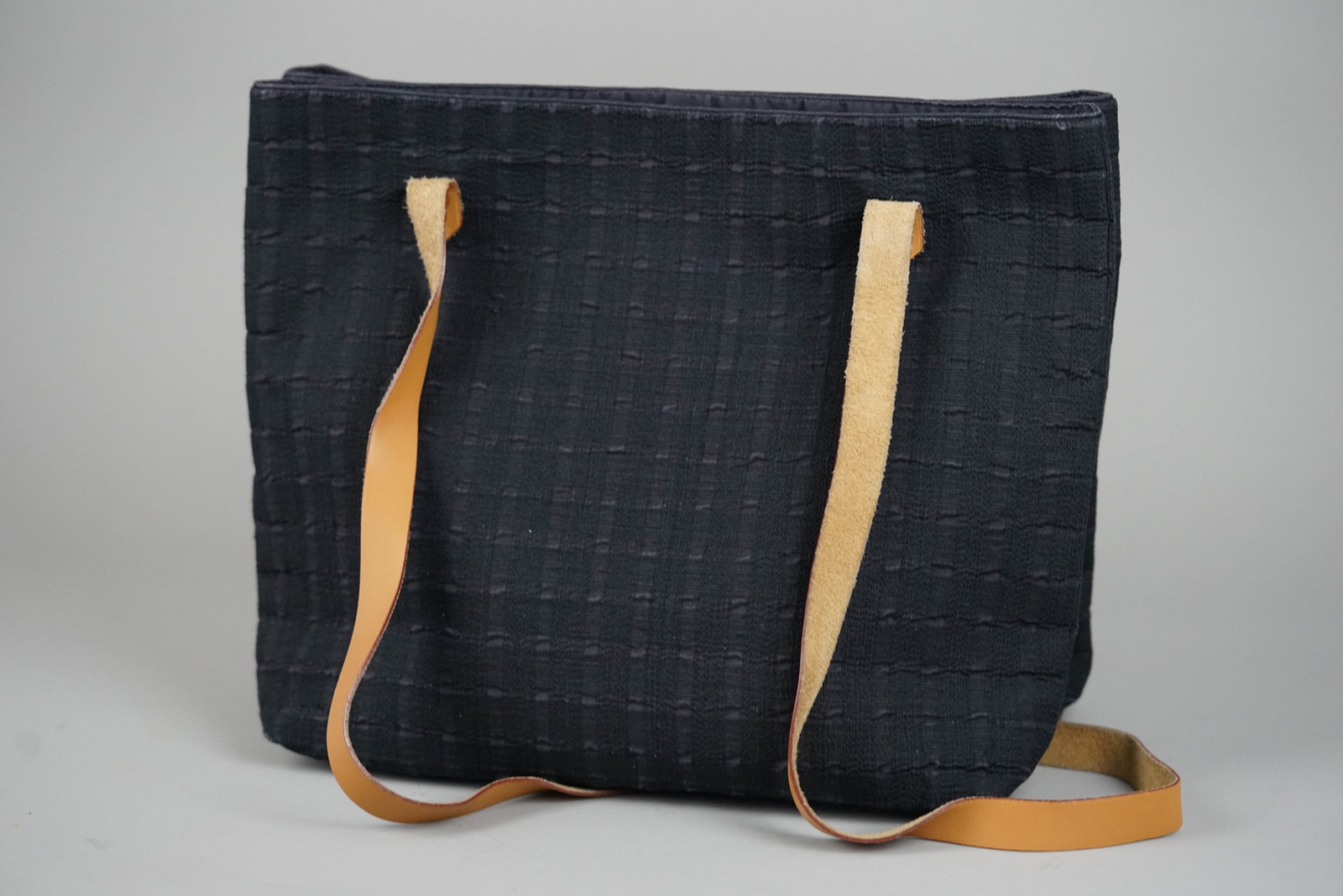 HERMES AMEDA BACA BADUPOCHE TOTE BAG CANVAS BLACK - 7