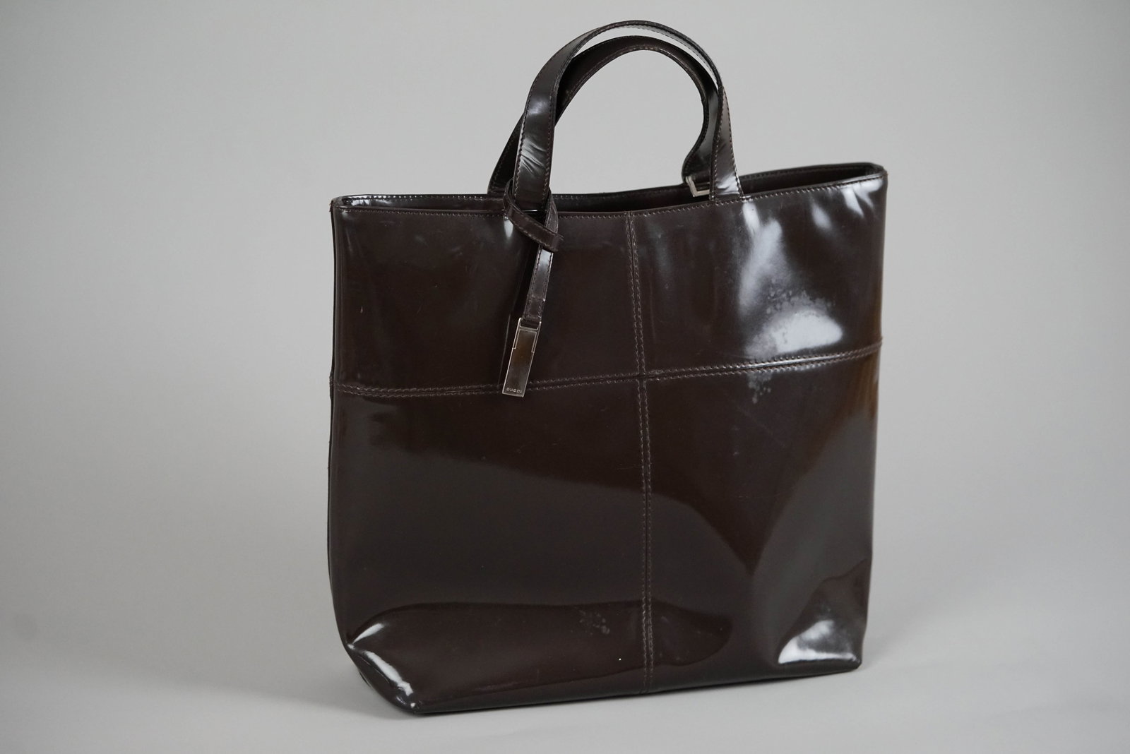 GUCCI HANDBAG 0475 BROWN CHARM - 6