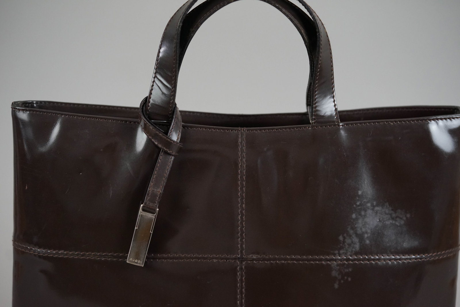 GUCCI HANDBAG 0475 BROWN CHARM - 9