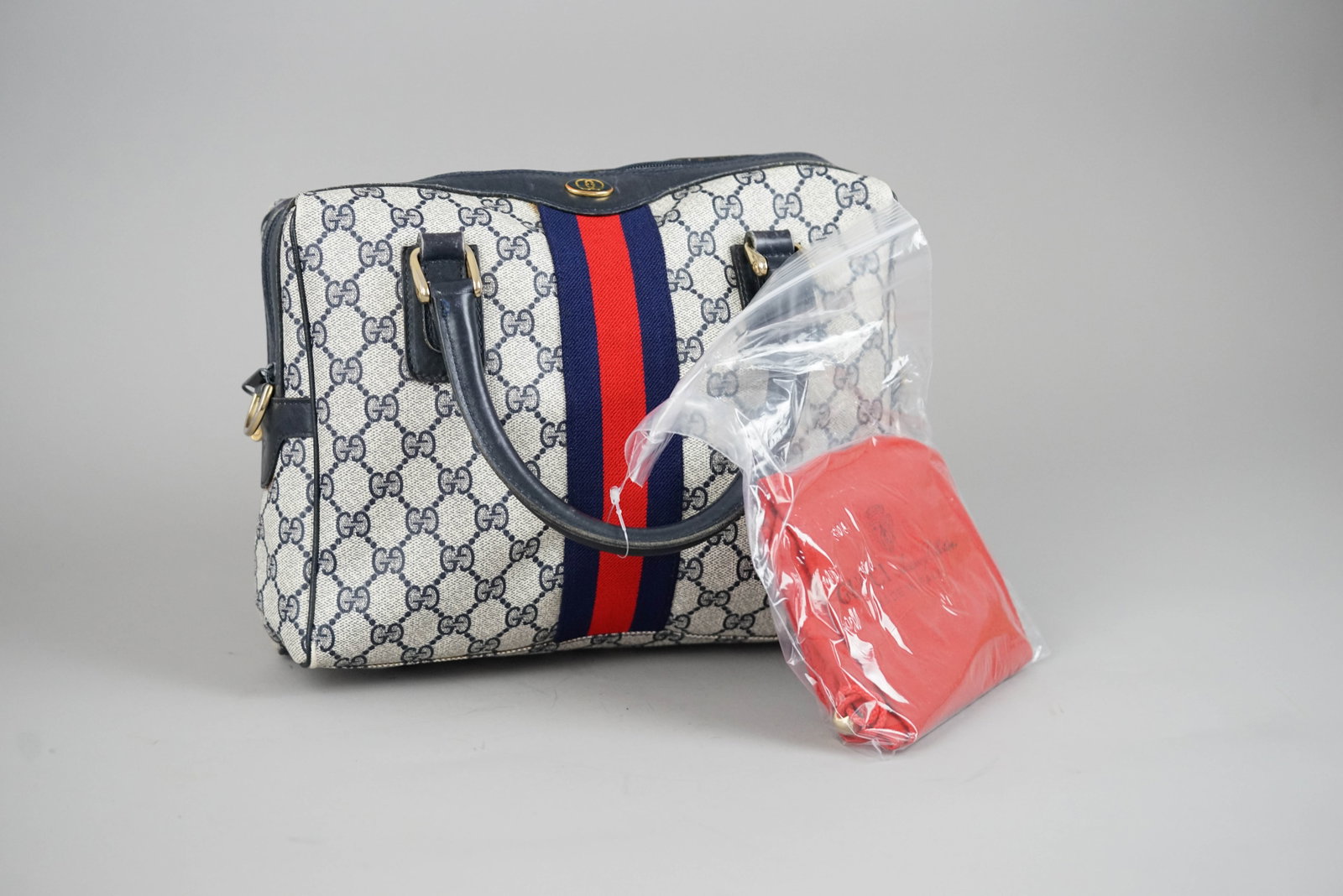 GUCCI OLD GUCCI HANDBAG PVC 3839 TWO-TONE - 2