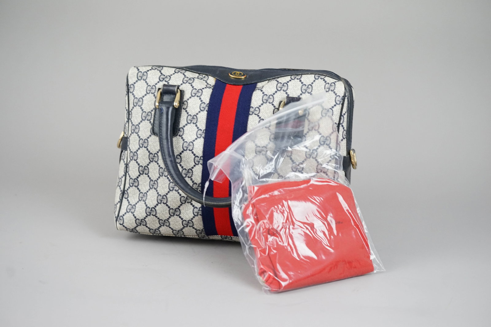 GUCCI OLD GUCCI HANDBAG PVC 3839 TWO-TONE - 3