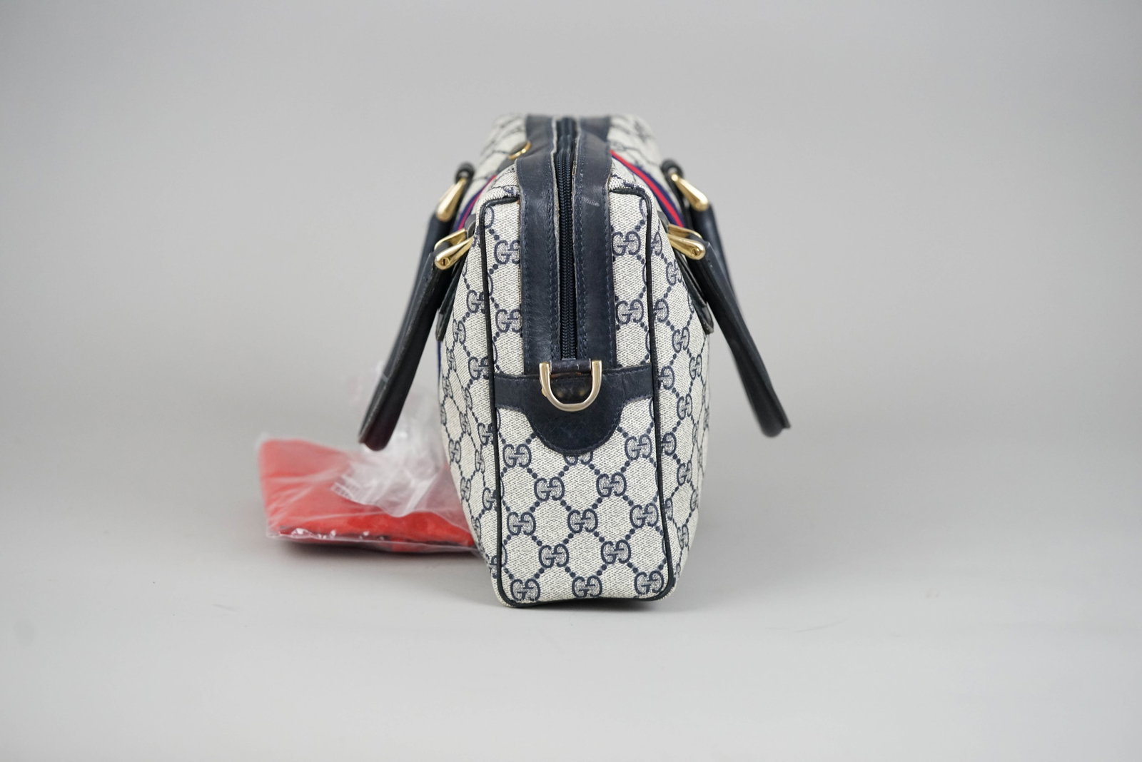 GUCCI OLD GUCCI HANDBAG PVC 3839 TWO-TONE - 4