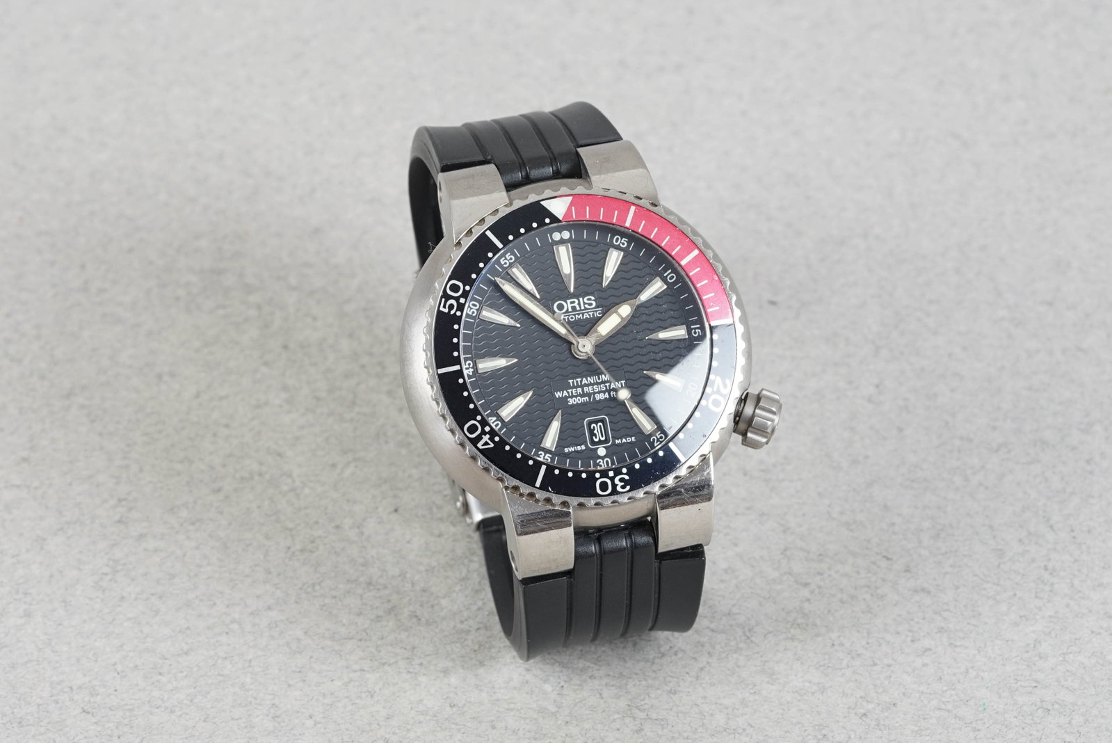 ORIS AUTOMATIC TITANIUM DATE DIVER W/ BOX REF. 7562P - 2