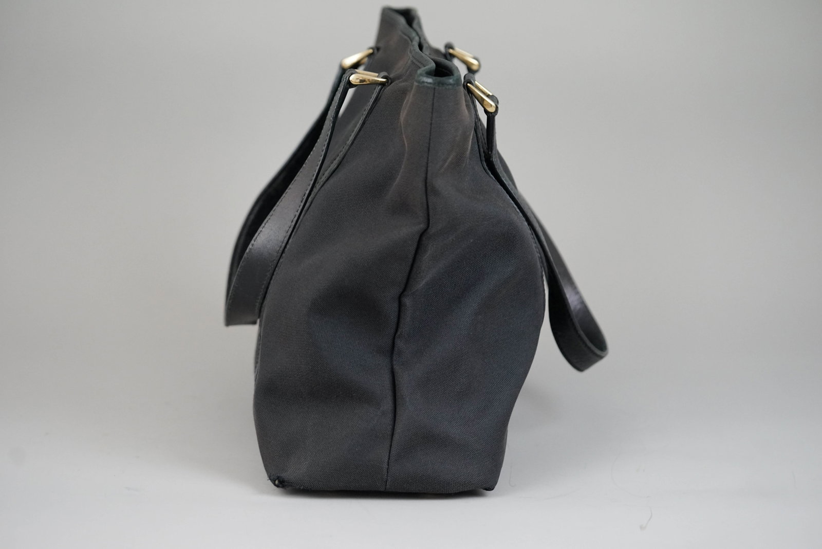 GUCCI GUCCISSIMA TOTE BAG CANVAS LEATHER 204991 BLACK - 8