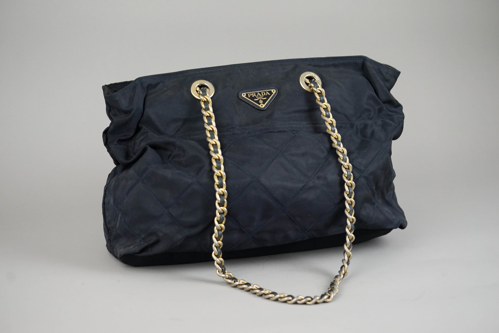 PRADA POCONO SHOULDER BAG NYLON NAVY GALA - 2