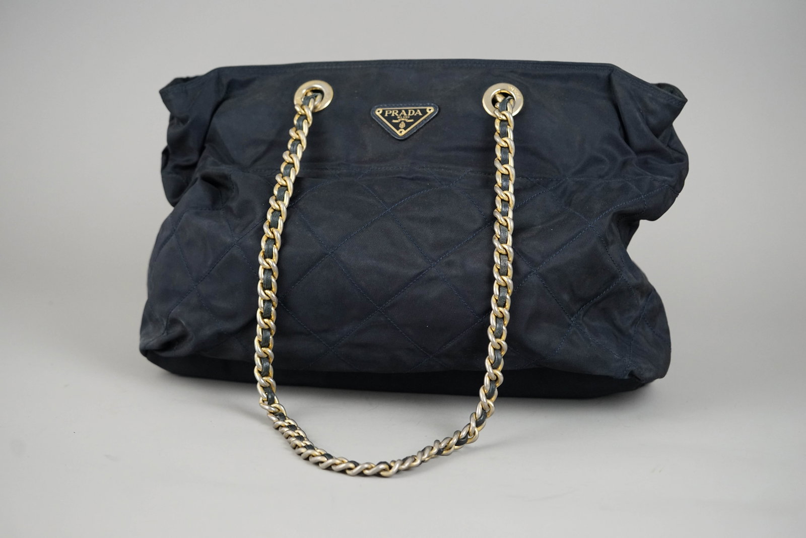 PRADA POCONO SHOULDER BAG NYLON NAVY GALA - 3