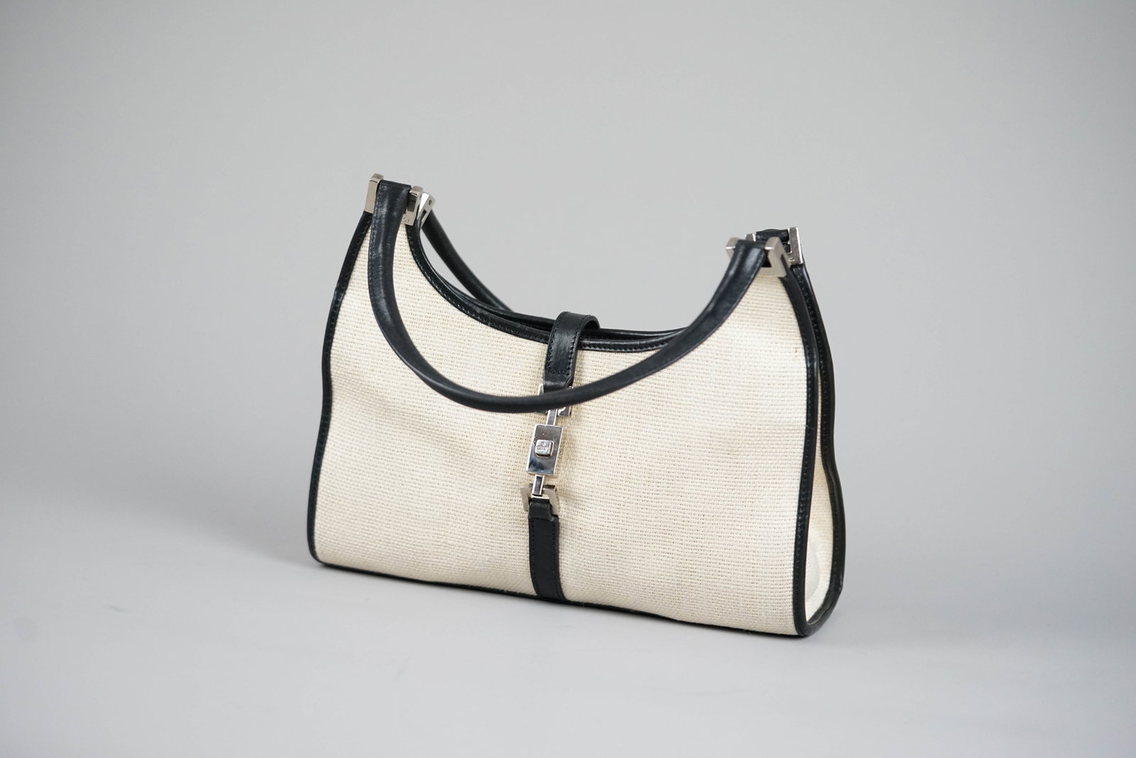 GUCCI JACKIE HANDBAG CANVAS 001998 TWO-TONE - 3