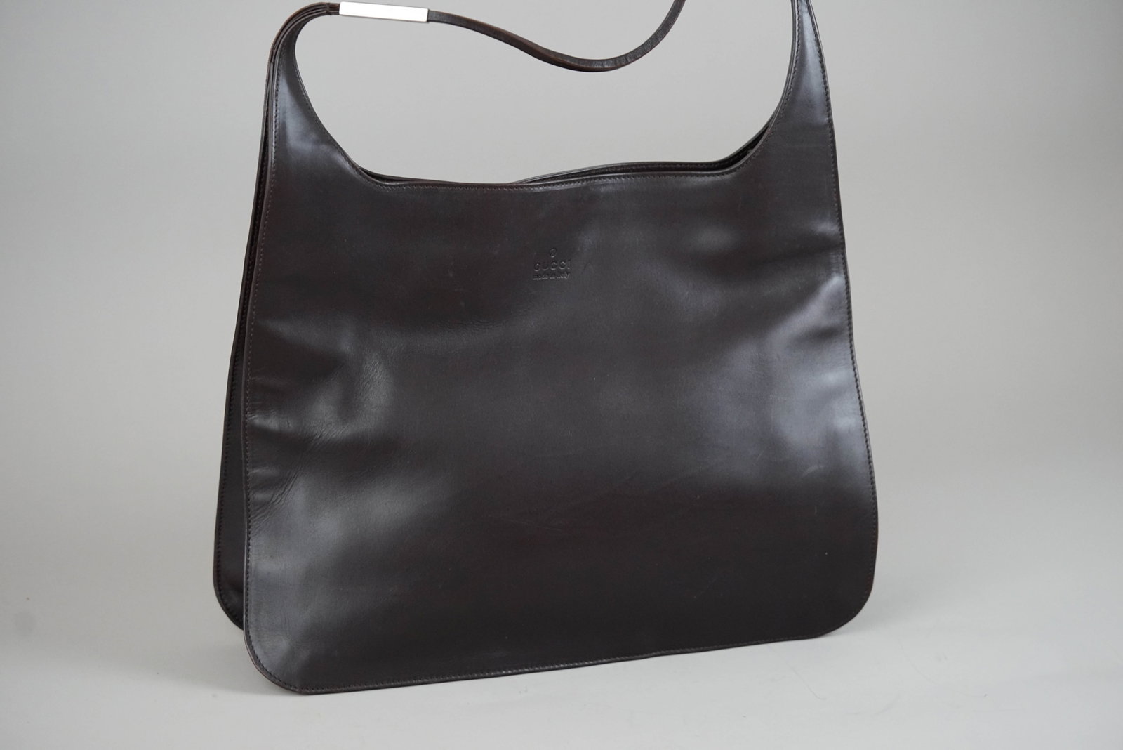 GUCCI SHOULDER BAG LEATHER 002058 BROWN - 2