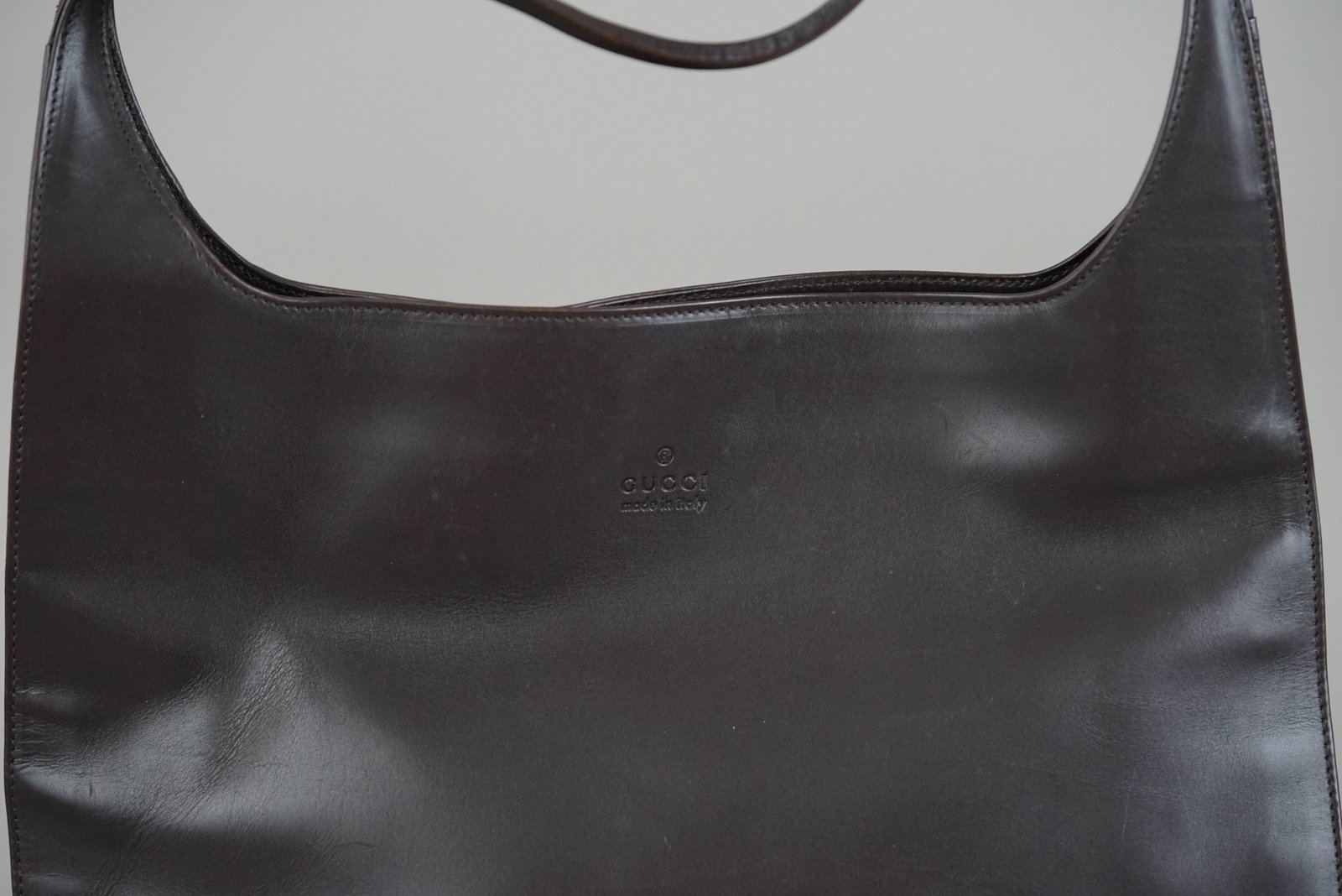 GUCCI SHOULDER BAG LEATHER 002058 BROWN - 4