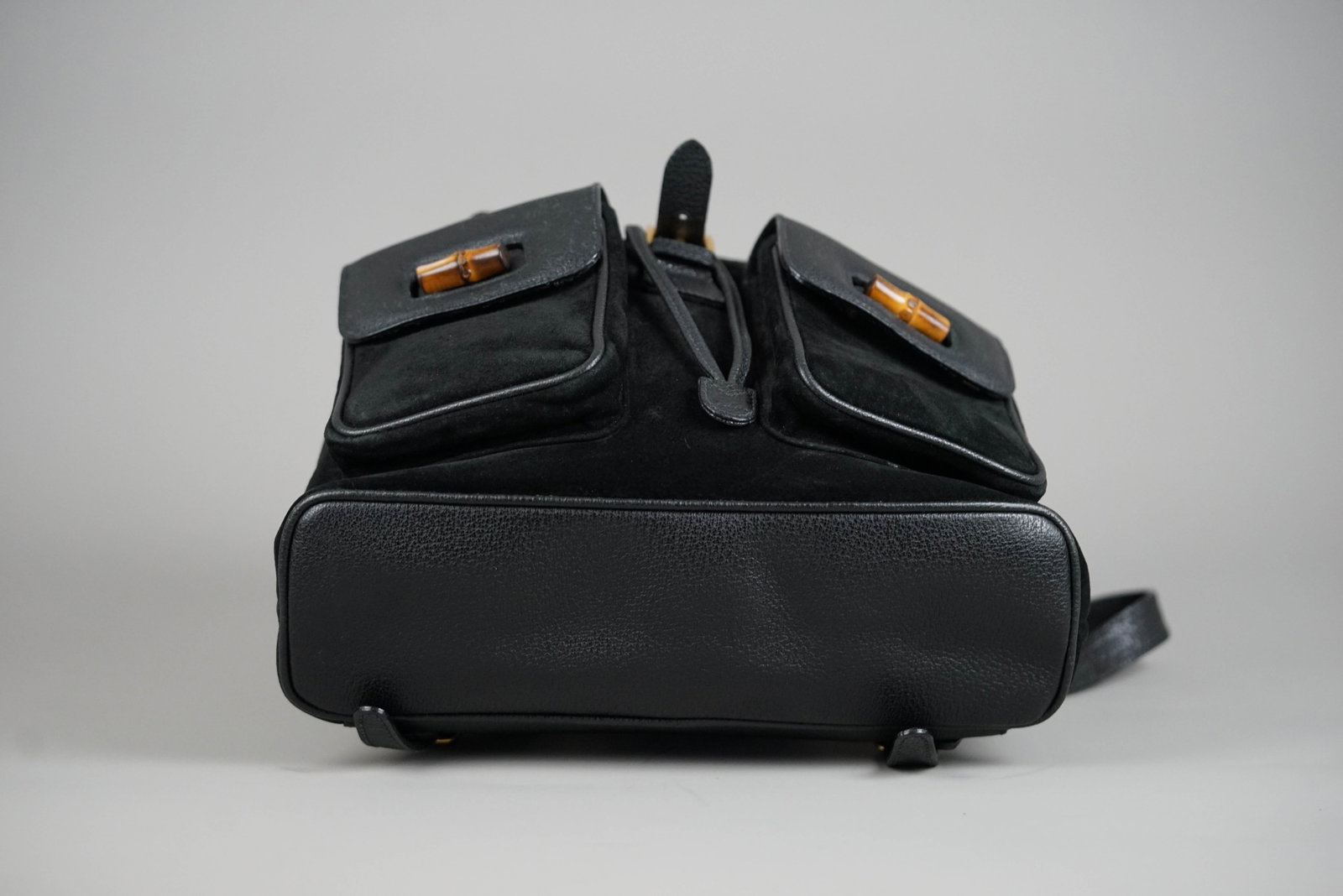 GUCCI BAMBOO BACKPACK SUEDE 0016 BLACK - 9