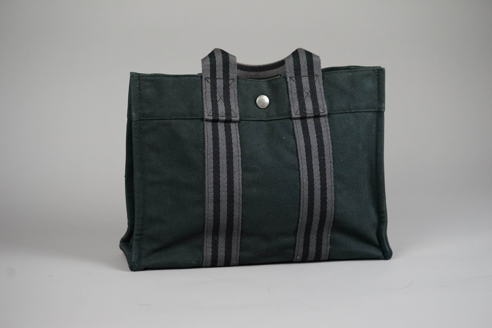 HERMES PM HANDBAG CANVAS TWO-TONE - 2